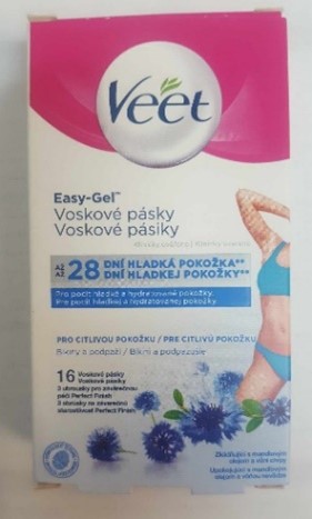 Veet Easy-Gel voskové pásiky - Bikini a podpazi – depilačné voskové pásiky 