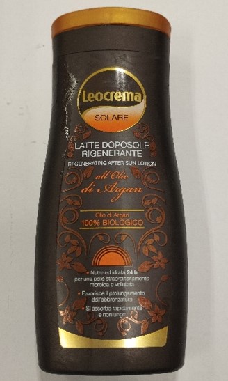 Latte dopo sole rigenerante all'oliop di Argan