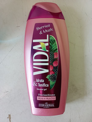 VIDAL Berries & Musk, Idrata & Tonifica Shower gel
