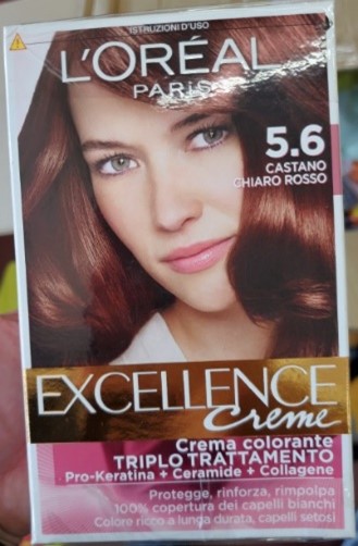 Excellence creme 5.6 castano chiaro rosso