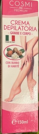 Crema depilatoria gambe e corpo