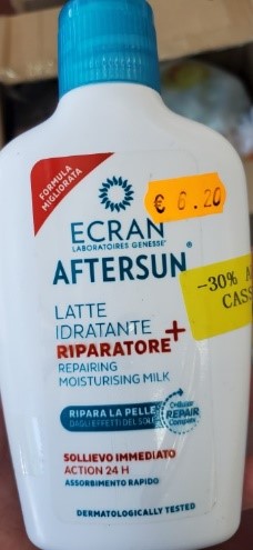 Aftersun latte idratante riparatore – hydratačné telové mlieko po opaľovaní